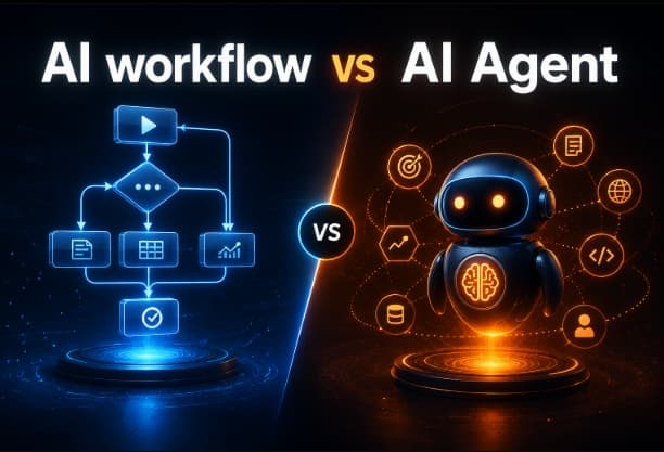AI workflow vs AI Agent Compared